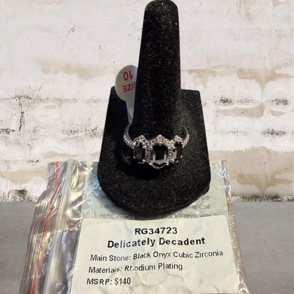 Bomb Party $140 "Delicately Decadent" Ring Size 10 NWT